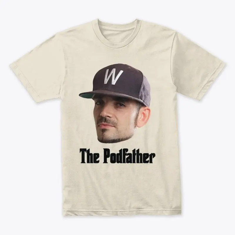 The Podfather T-shirt - Black Letter