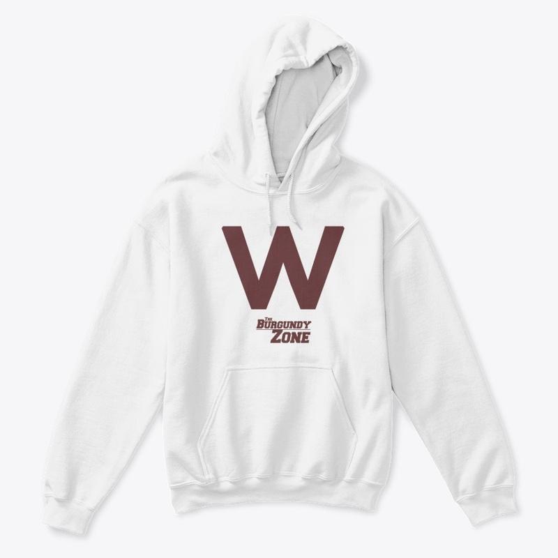 Kids Pullover "W" Hoodie (Burgundy)