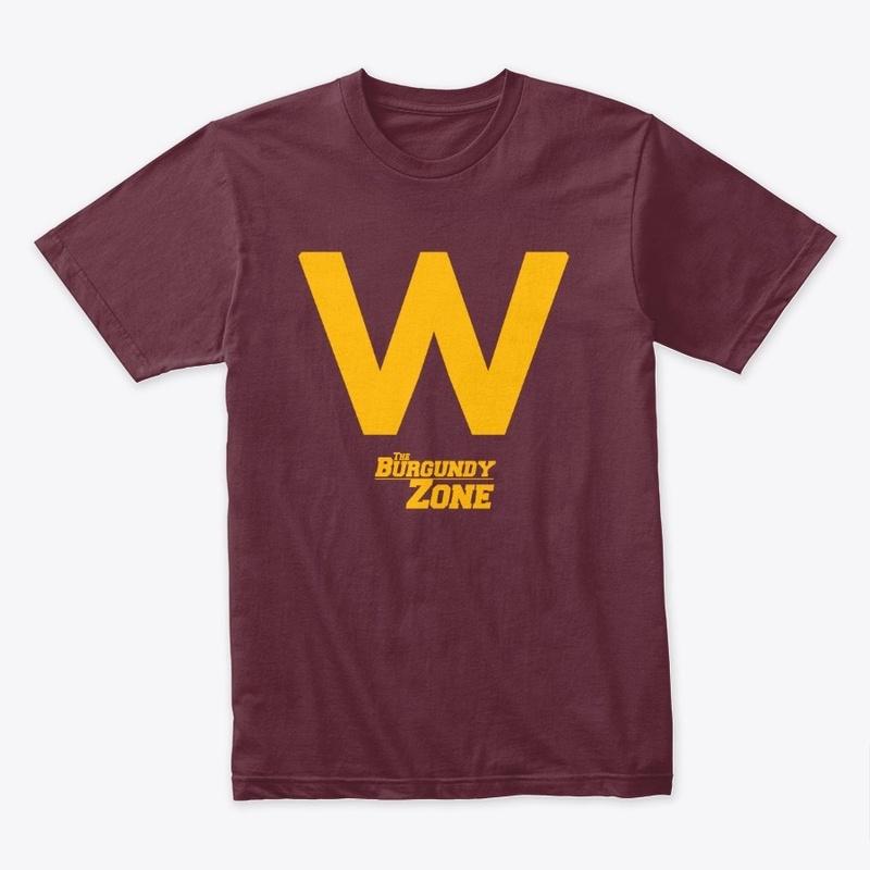    Burgundy Zone "W" T-Shirt (Yellow)