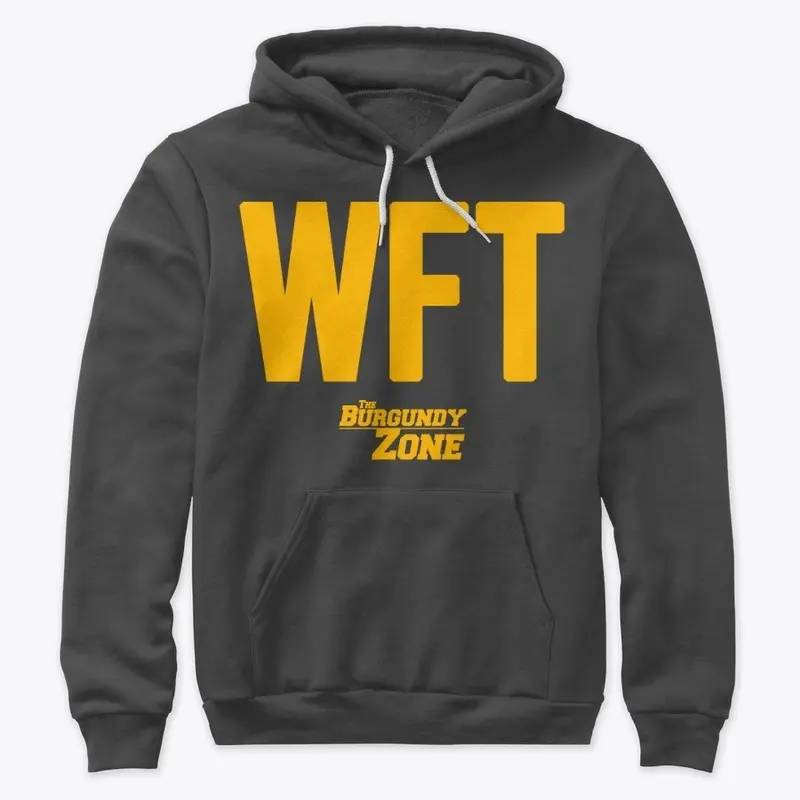 Burgundy Zone "WFT" Hoodie (Yellow)