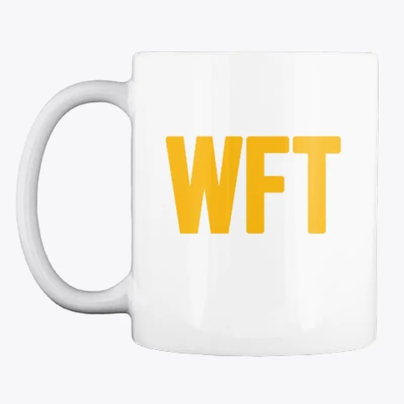 "WFT" MUG (Yellow & Burgundy)